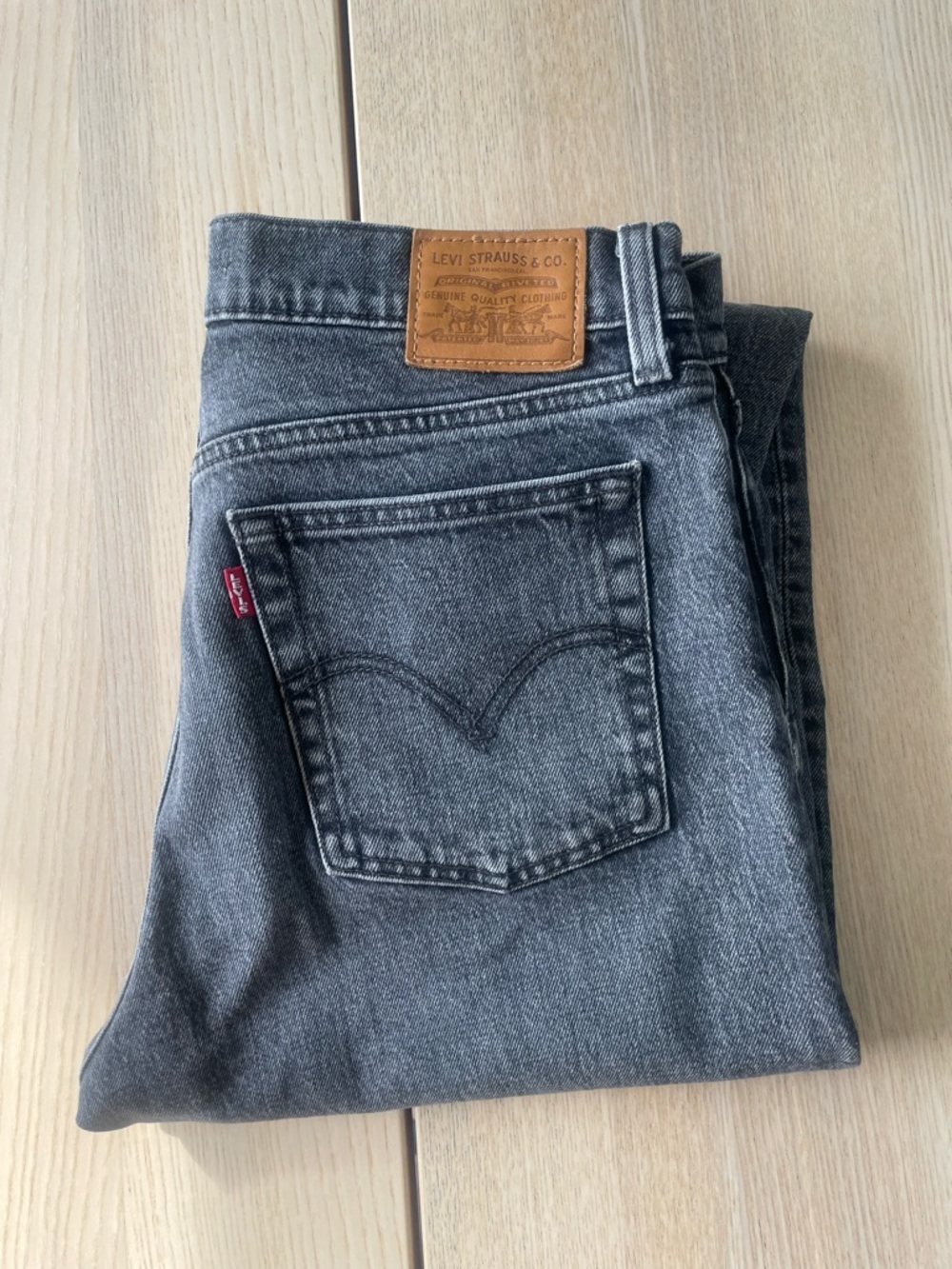 Levi’s Wedgie Black Wash Straight Jeans size 28 Levi ladies denim jeans - Picture 10 of 10